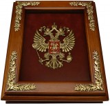 Деревянная ключница - Эмблема Герб России